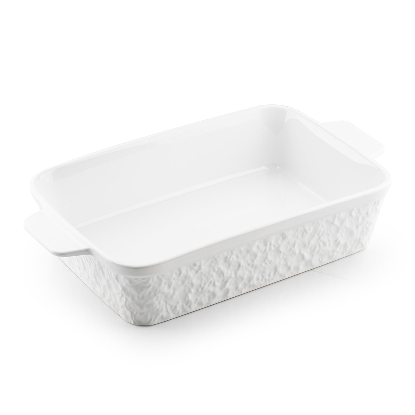 Dafuceramic Casserole Dish for Oven, 4.5 QT Baking Dish, 9x13 Large Porcelain Baking Pan, Durable Rectangular Lasagna Pan Deep with Handles, Microwave Oven Safe