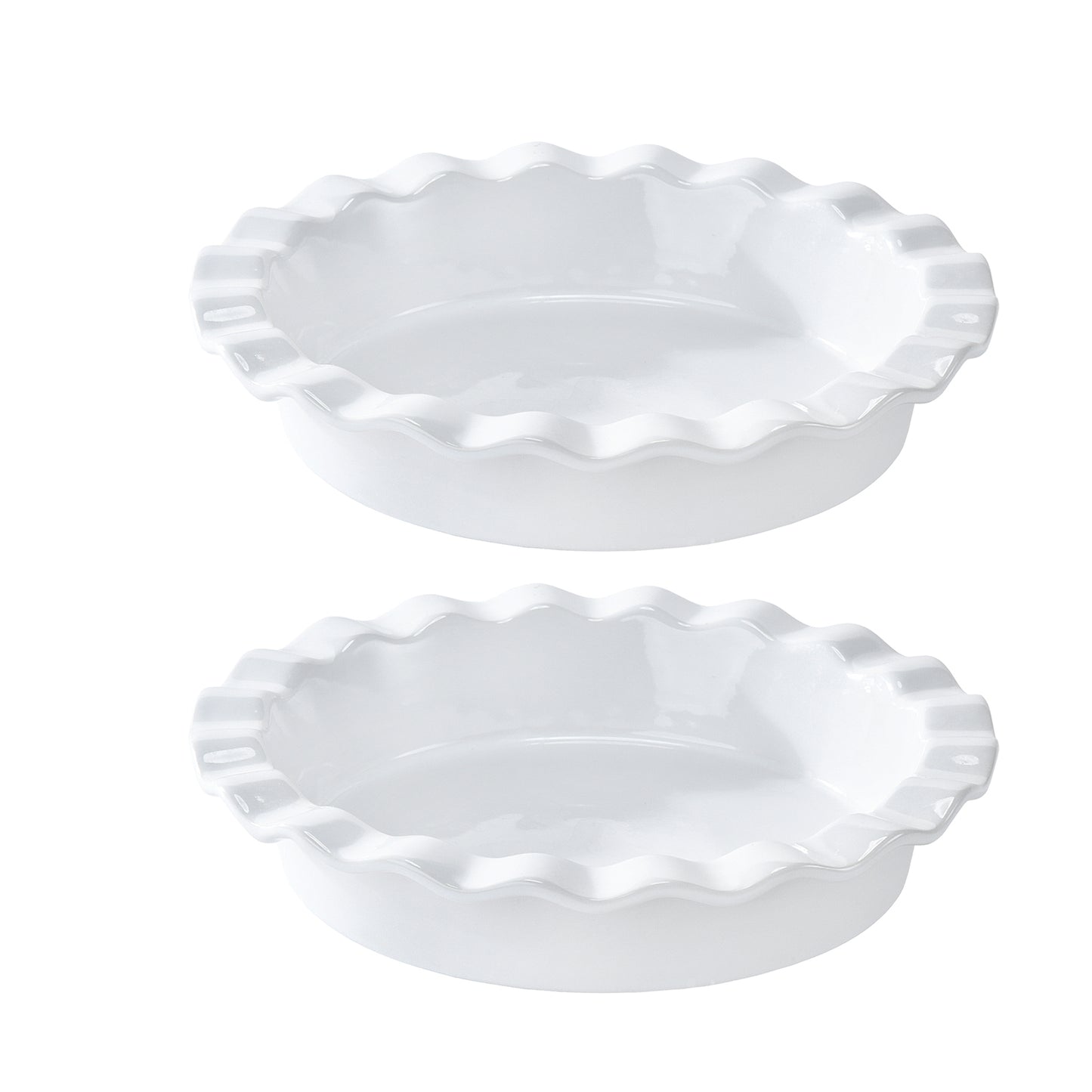 Dafuceramic Pie Pan,30 OZ Pie Plate Round Pie Dish for Baking,Pie Pan for Baking 9 Inch Non Stick Deep Pie Dishes for Quiche, Apple Pies,Pot Pies, Tart